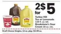 Safeway Turkey Hill Tea or Lemonade offer