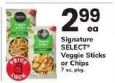 Safeway Signature SELECT Veggie Sticks or Chips offer