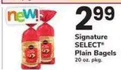 Safeway Signature SELECT Plain Bagels offer