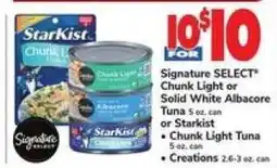 Safeway Signature SELECT Tuna or StarKist offer