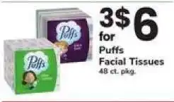 Safeway Puffs Facial Tissues offer