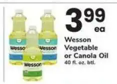 Safeway Wesson Vegetable or Canola Oil offer