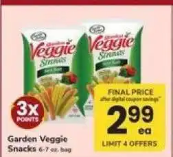 Safeway Garden Veggie Snacks offer