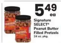 Safeway Signature SELECT Peanut Butter Filled Pretzels offer