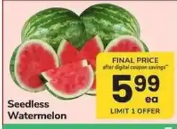 Safeway Seedless Watermelon offer