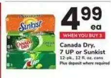 Safeway Canada Dry, 7 UP or Sunkist offer