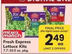 Safeway Fresh Express Lettuce Kits offer
