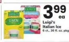 Safeway Luigi's Italian Ice offer