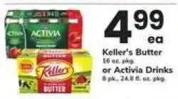 Safeway Keller's Butter or Activia Drinks offer
