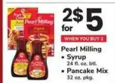 Safeway Pearl Milling Syrup & Pancake Mix offer