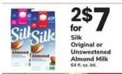 Safeway Silk Almond Milk offer