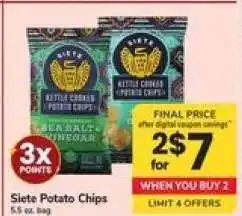 Safeway Siete Potato Chips offer