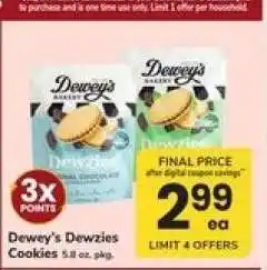Safeway Dewey’s Dewzies Cookies offer