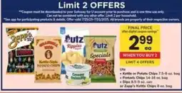 Safeway Utz or Zapp's Snacks offer