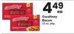 Safeway Gwaltney Bacon offer