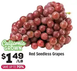 Grocery Outlet Red Seedless Grapes offer