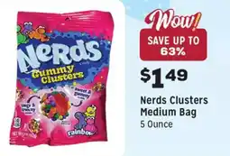 Grocery Outlet Nerds Clusters Medium Bag offer