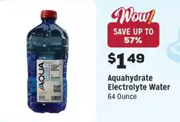 Grocery Outlet Aquahydrate electrolyte water offer