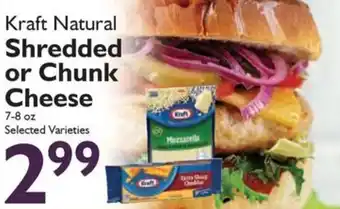 Festival Foods Kraft natural shredded or chunk cheese offer