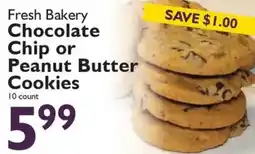 Festival Foods Fresh Bakery Chocolate Chip or peanut butter cookies offer