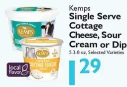 Festival Foods Kemps single serve cottage cheese, sour cream or dip offer