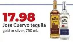 Hy-Vee Jose Cuervo tequila gold or silver offer