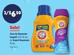 Family Dollar Arm & Hammer Liquid 32.5-33 oz. or Scent Boosters 15 oz offer