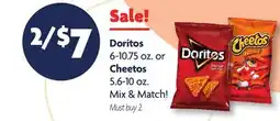 Family Dollar Doritos 6-10.75 oz. or Cheetos 5.6-10 oz offer