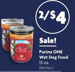 Family Dollar Purina ONE Wet Dog Food offer