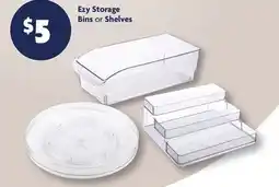 Family Dollar Ezy Storage Bins or Shelves offer