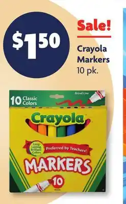 Family Dollar Crayola Markers offer