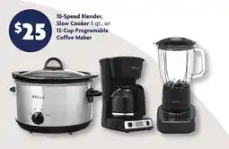 Family Dollar 10-Speed Blender, Slow Cooker 5 qt., or 12-Cup Programable Coffee Maker offer