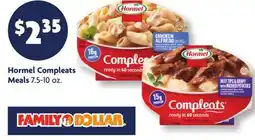 Family Dollar Hormel Compleats Meals offer