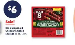 Family Dollar Bar S Jalapeño & Cheddar Smoked Sausage offer