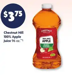 Family Dollar Chestnut Hill 100% Apple Juice offer
