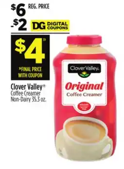 Dollar General Clover Valley Coffee Creamer Non-Dairy offer