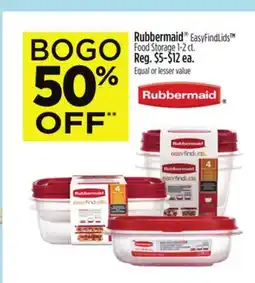 Dollar General Rubbermaid EasyFindLids Food Storage offer