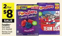 Dollar General Funables Fruit Snacks offer