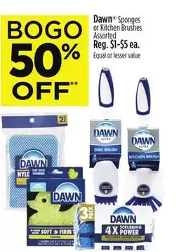 Dollar General Dawn Sponges or Kitchen Brushes offer