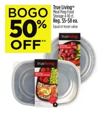 Dollar General True LivingTM Meal Prep Food Storage offer