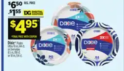 Dollar General Dixie Plates Ultra 10 in./44 ct. or Everyday 8.5 in./90 ct. or 10 in./54 ct offer