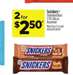 Dollar General Snickers Standard Bars offer