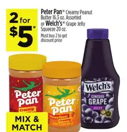 Dollar General Peter Pan or Welch's offer