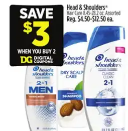 Dollar General Head & Shoulders Hair Care offer