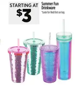 Dollar General Summer Fun Drinkware offer