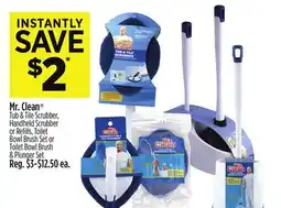 Dollar General Mr. Clean Tub & Tile Scrubber, Handheld Scrubber or Refi lls, Toilet Bowl or Toilet Bowl offer