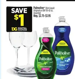 Dollar General Palmolive Dish Liquid Original or OXY offer