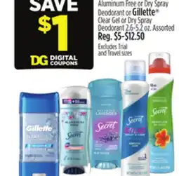Dollar General Secret or Gillette offer