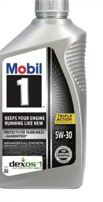 Dollar General Mobil 1 TM Full Synthetic Motor Oil offer