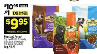 Dollar General Heartland Farms Dog Food offer